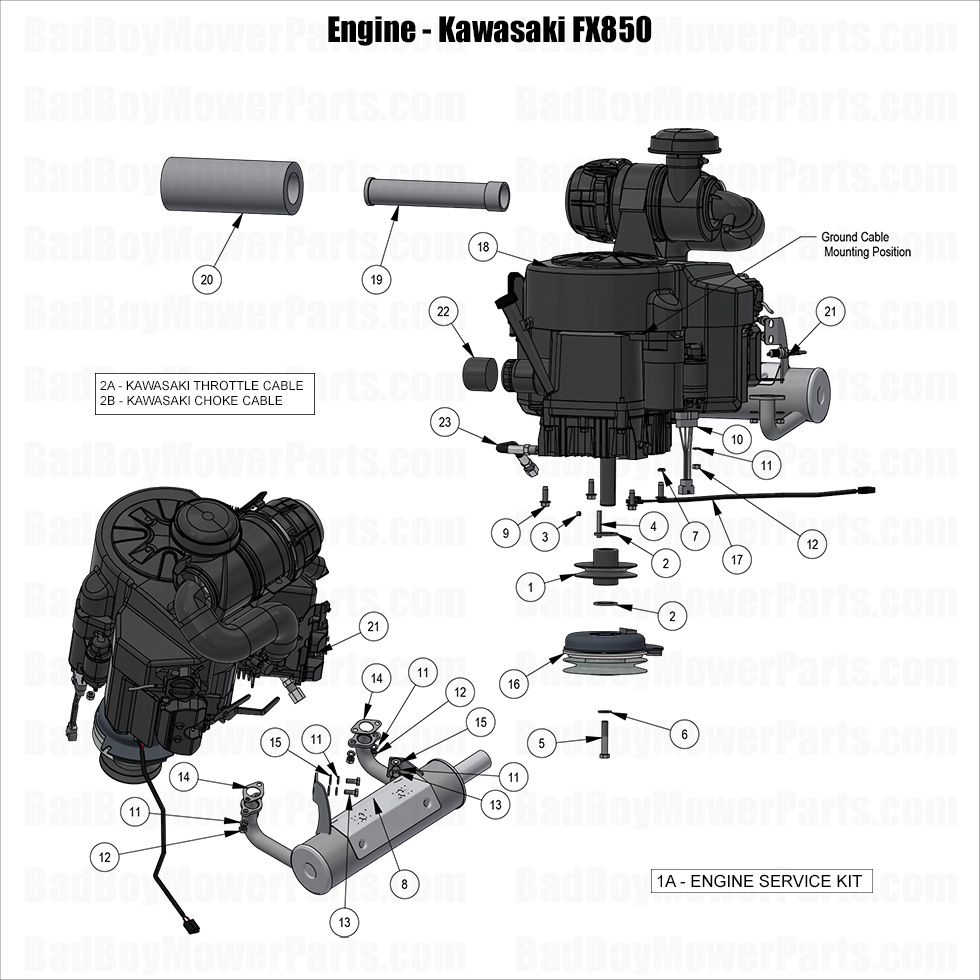 2025 Revolt (48"-61" Decks) - Engine - Kawasaki FX850